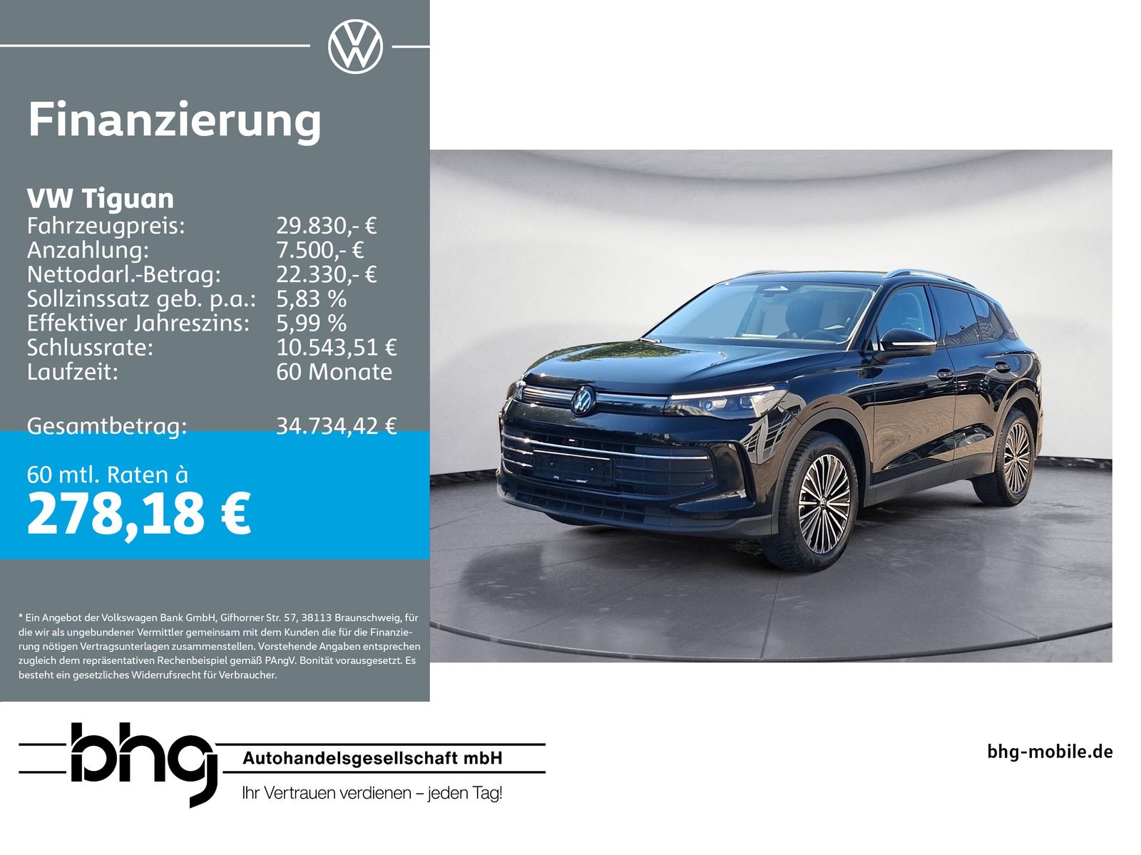 Volkswagen Tiguan 1.5 eTSI DSG GOAL #AHK #LED+ #DESIGN-PAKE