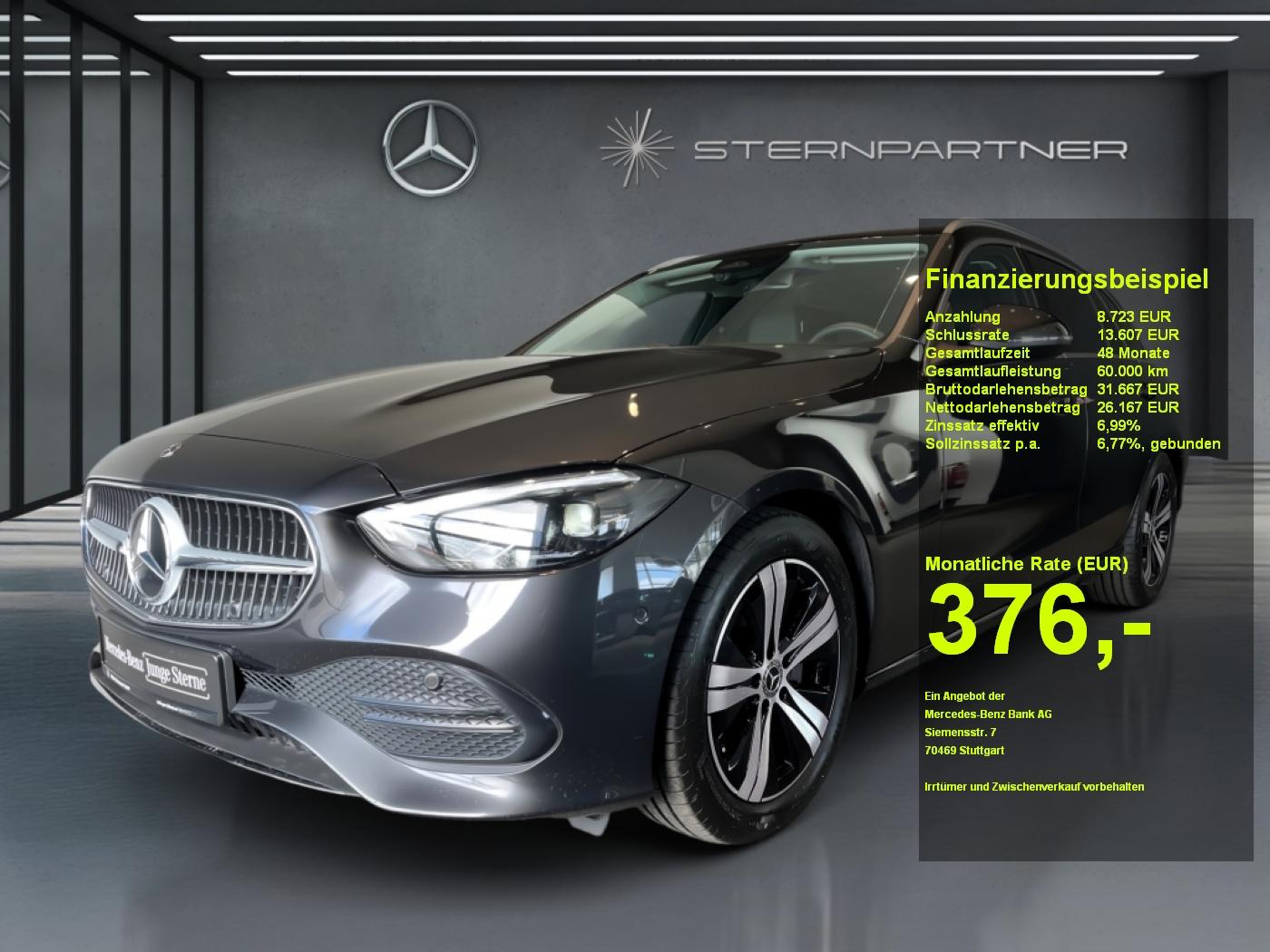 Mercedes-Benz C 180 T Avantgarde+Navi+AHK+Kamera+Ambiente+MBUX