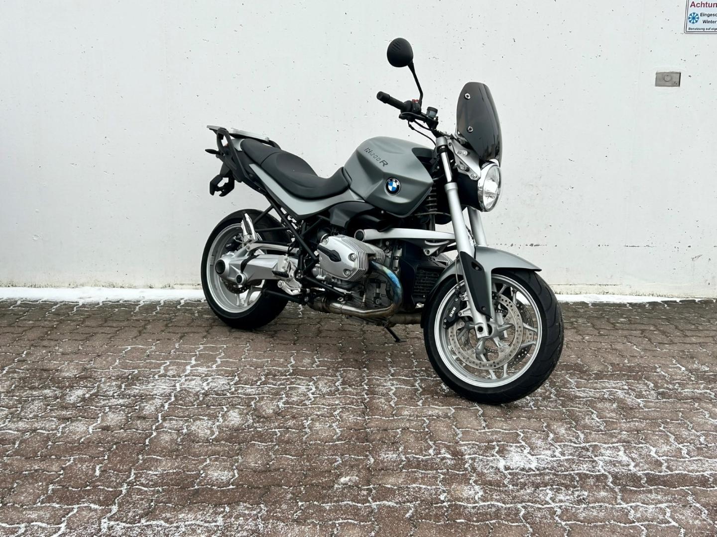 BMW R 1200 R Granitgrau-Metallic, Sportwindschild, R