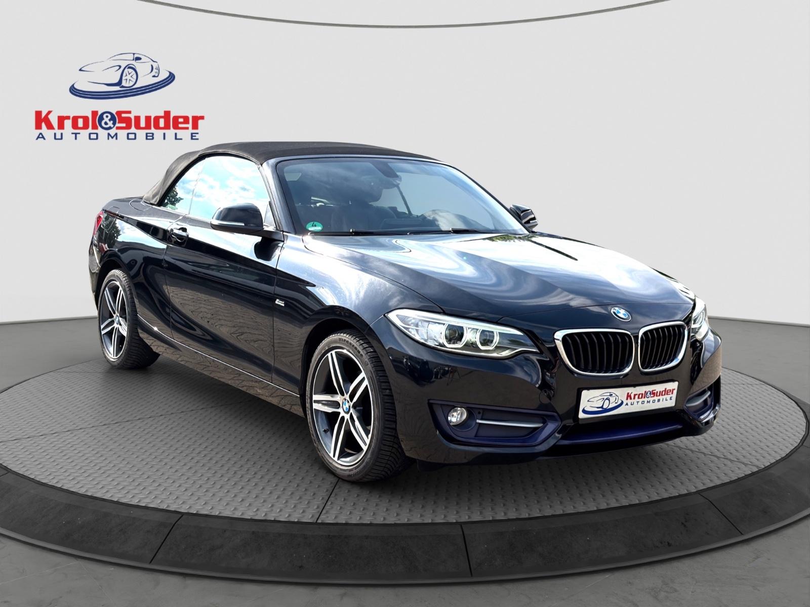 BMW 218 2 Cabrio 218 i Sport Line, Navi, Led
