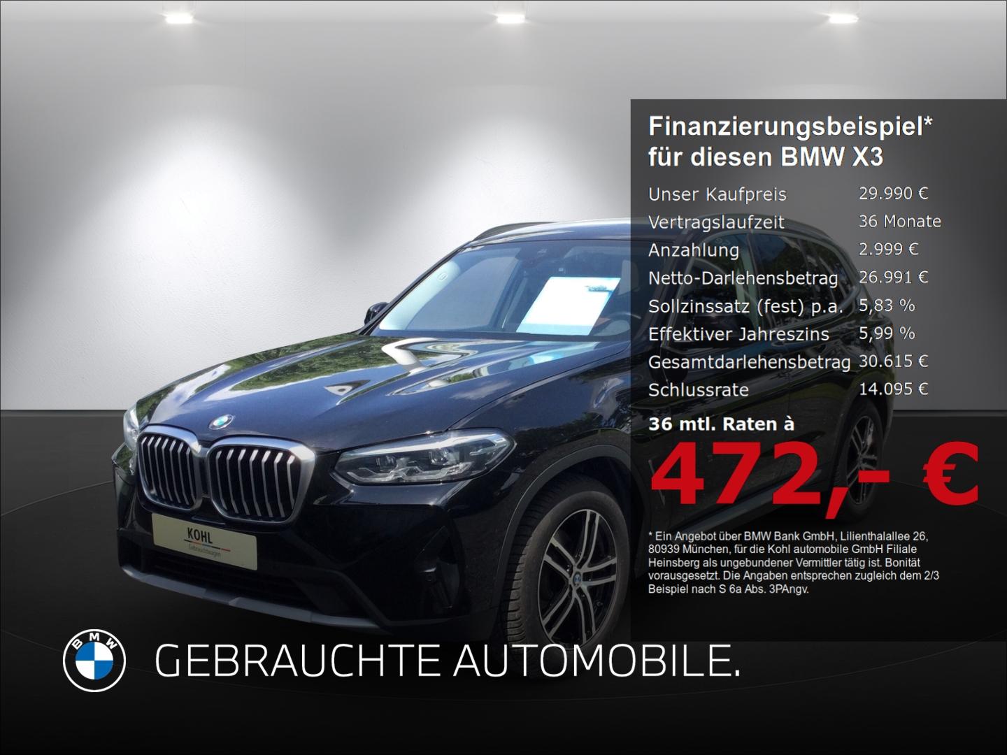 BMW X3 xDrive 20d Sonnenschutzverglasung Parking Ass