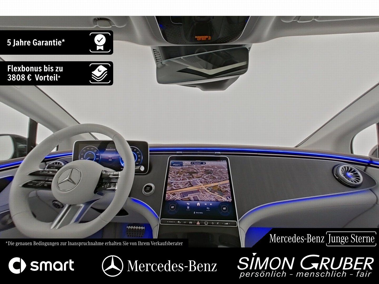 Fahrzeugabbildung Mercedes-Benz EQE 350+ AMG Pano HUD Burm Sitzklima Massage