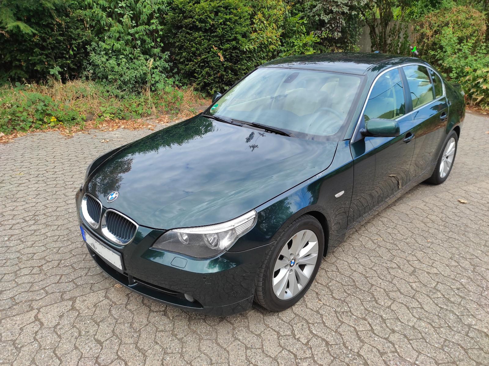 BMW 530i Automatik, E60 dunkelgrün mit beige