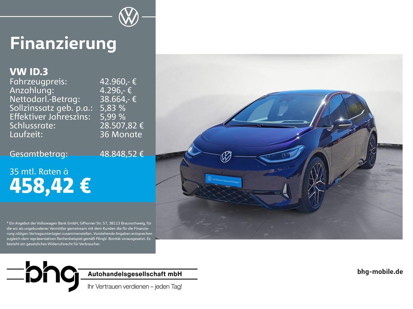 Volkswagen ID.3 GTX FIRE & ICE
