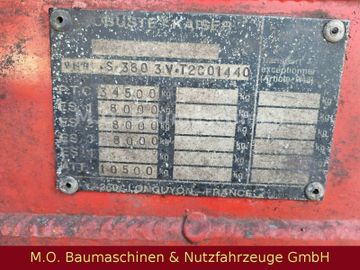 Fahrzeugabbildung Kaiser S3803 V /  3 Achser/ Kipper / Luft