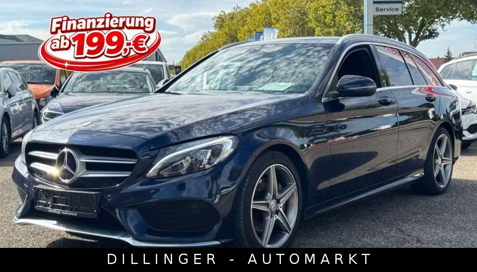 Mercedes-Benz C 220d Automatik AMG LINE LED Nav Temp AHK Leder