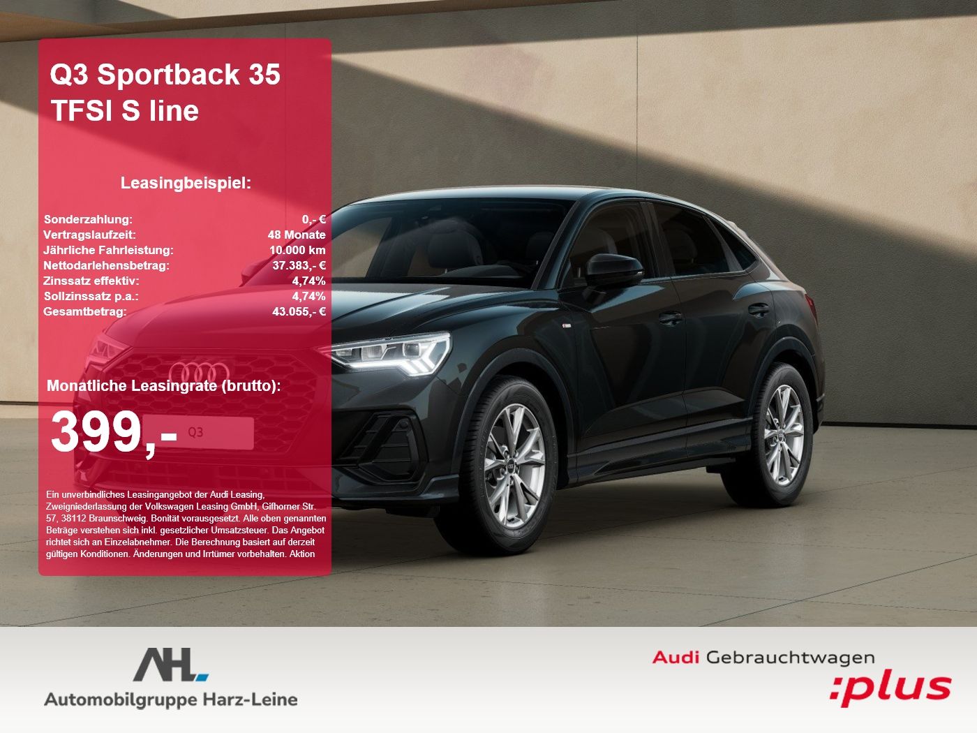 Audi Q3 Sportback 35 TFSI S line 2xKlima ACC AHK AUT