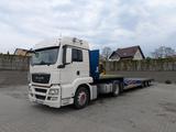 Orten low bed semi trailer. transport machines, truck - Orten LKWs