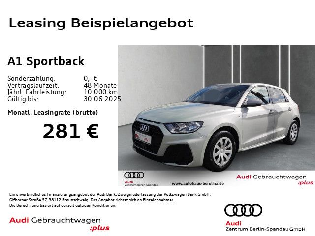AUDI A1 Sportback 25 TFSI S line S tronic *GRA*SHZ*