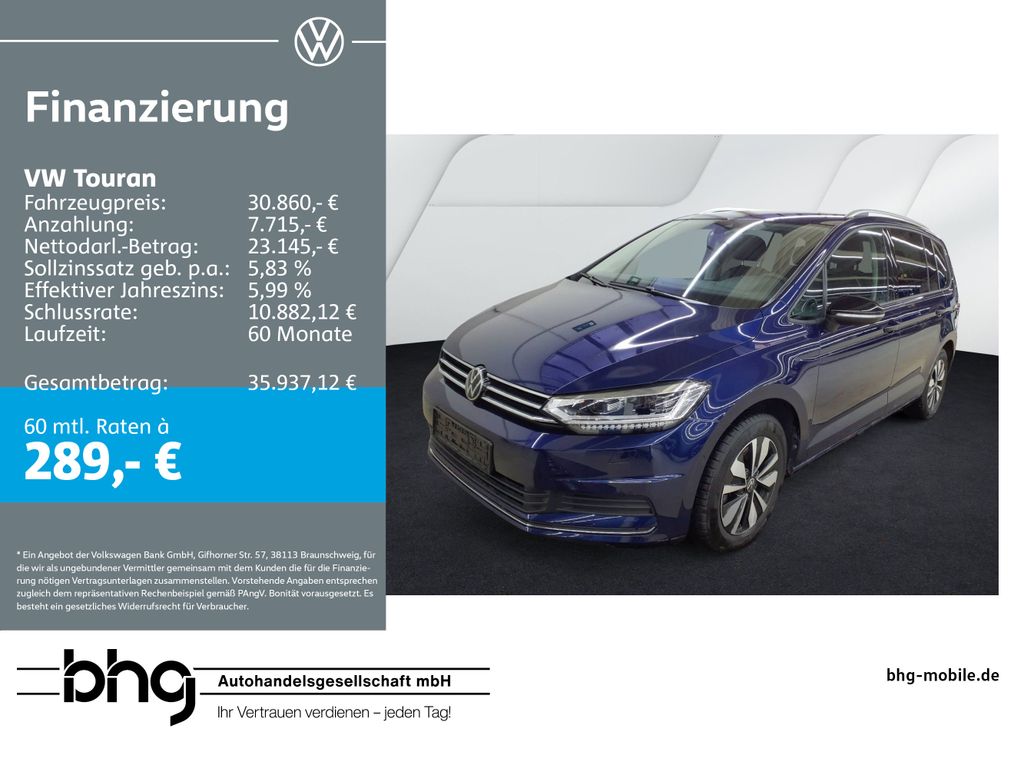 Volkswagen Touran 1.5 TSI OPF DSG GOAL 7Sitzer AHK TravelAs