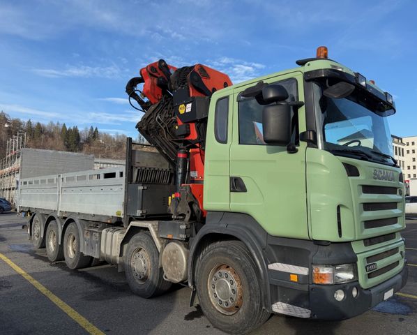 Scania R500 V8, 10x4, Palfinger PK74002, FLYJIB, WINCH