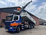 DAF CF 85.360 8X2 3 Zijdige kipper HIAB 16 t/m kraan - DAF Kipper