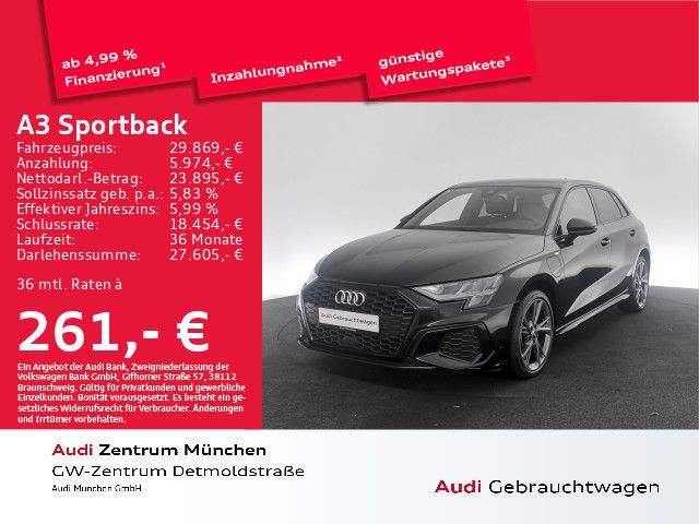 Audi A3 Sportback 40 TFSI e S tronic S line Virtual+/