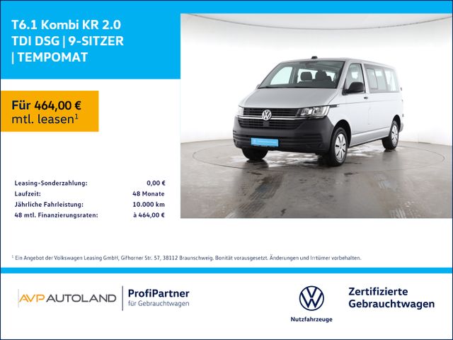 Volkswagen T6.1 Kombi KR 2.0 TDI DSG | 9-SITZER | TEMPOMAT