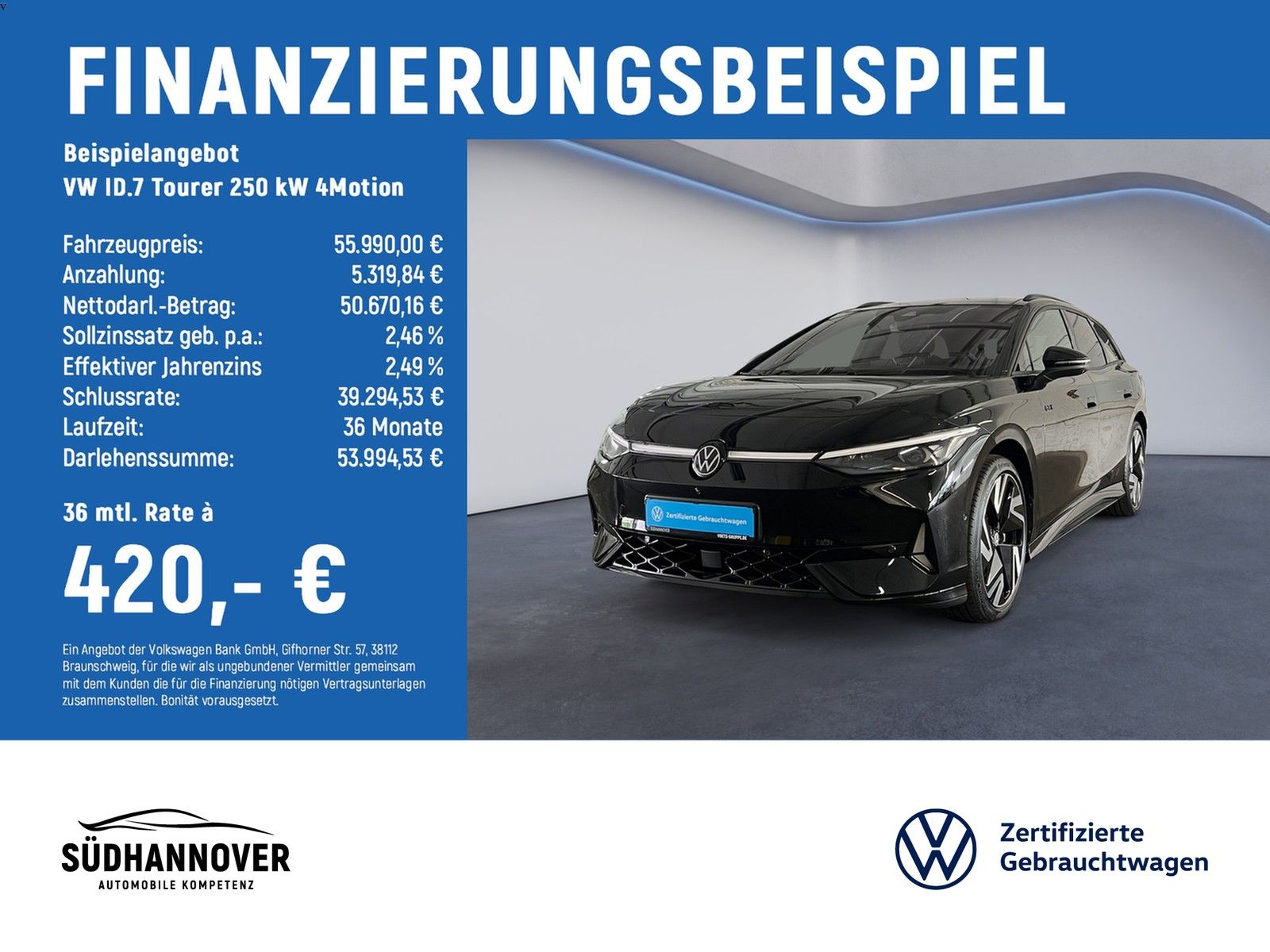 Volkswagen ID.7 Tourer 250 kW 4Motion GTX PANO H&K HuD AHK foto 1