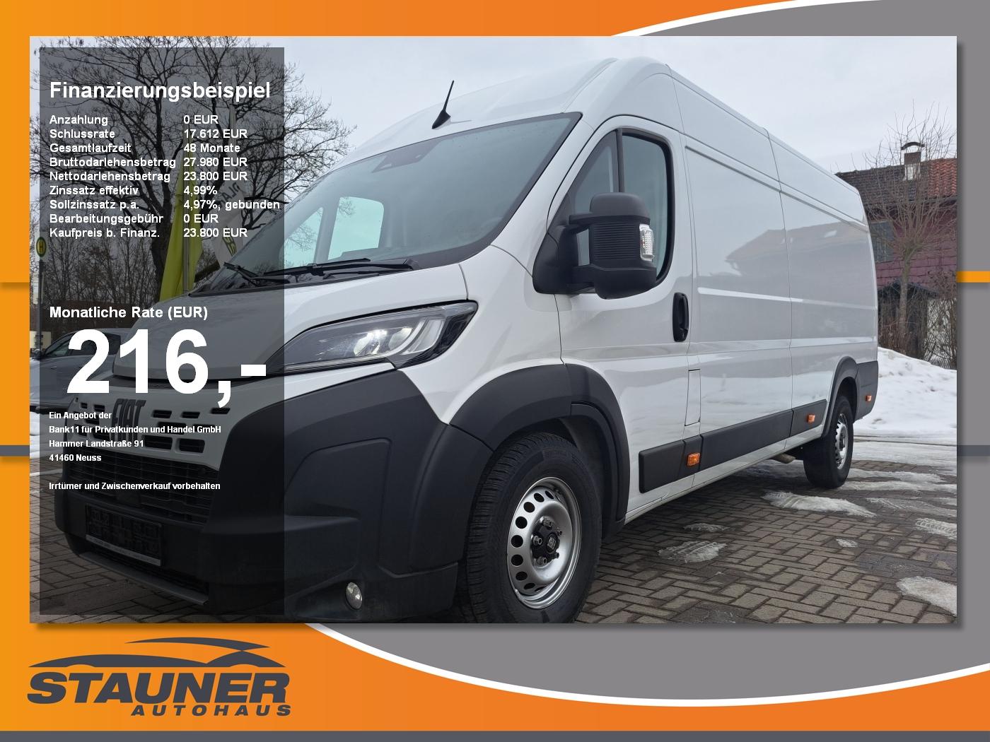 Fiat Ducato L4H2 Kastenwagen Kam. PDC