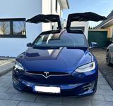 Tesla Model X Raven Performance   8-fach bereift - blaue Tesla Model X