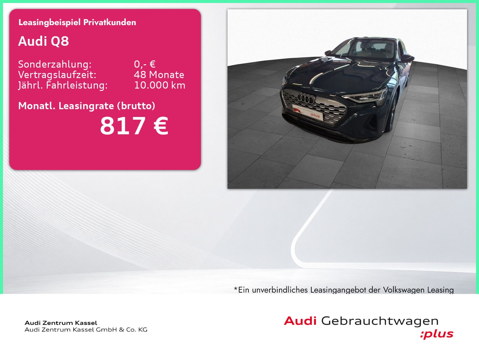 Audi Q8 SB 50 e-tron qu. Matrix Pano Leder 360°