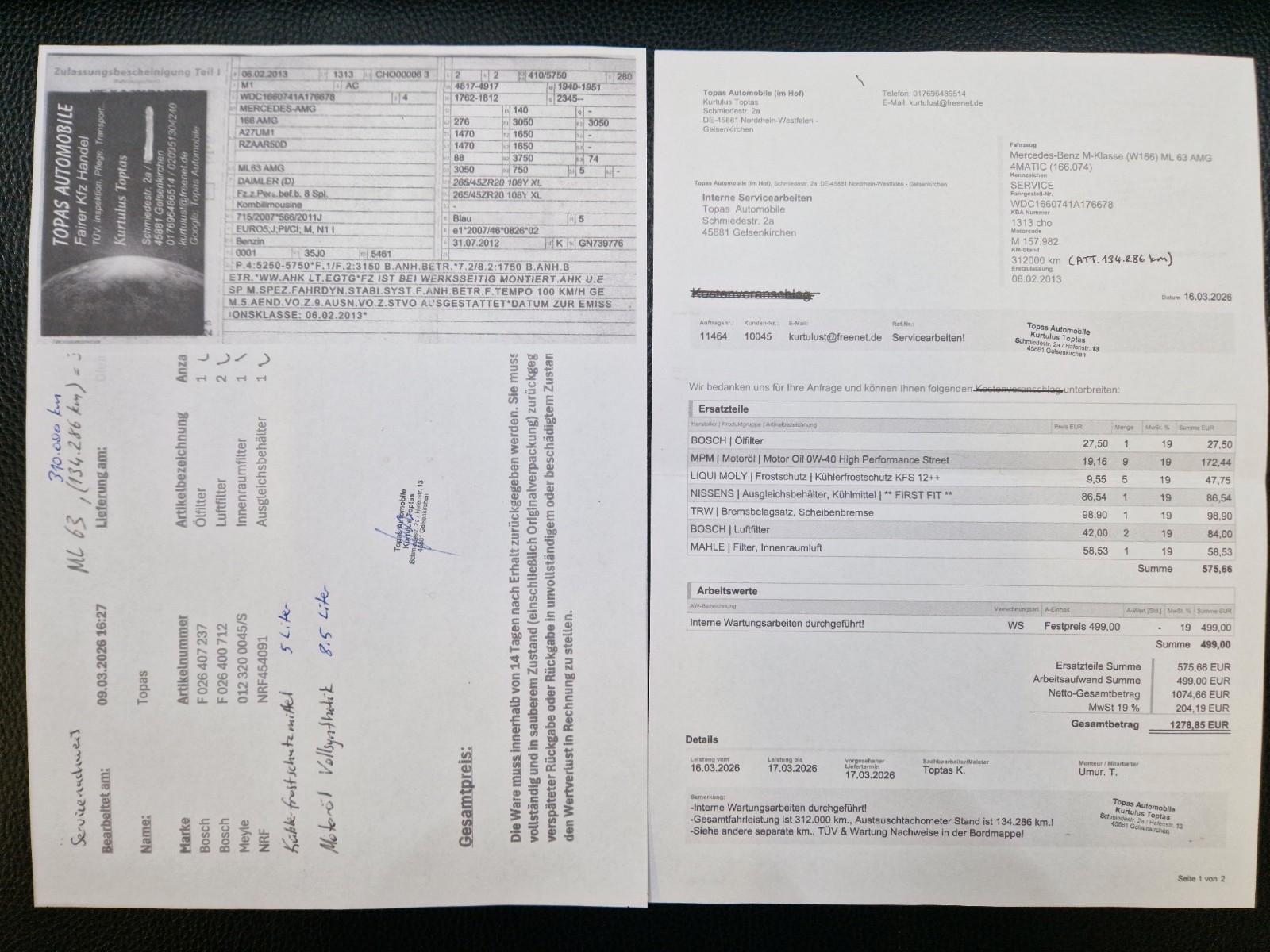Mercedes-Benz ML 63 AMG ML Premium/Lückenlos Checkheftgepflegt