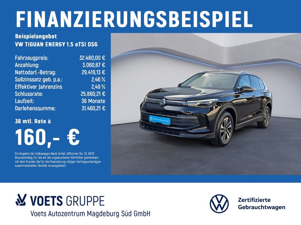 TIGUAN ENERGY 1.5 eTSI DSG LED+NAVI+AHK+AREA+EO
