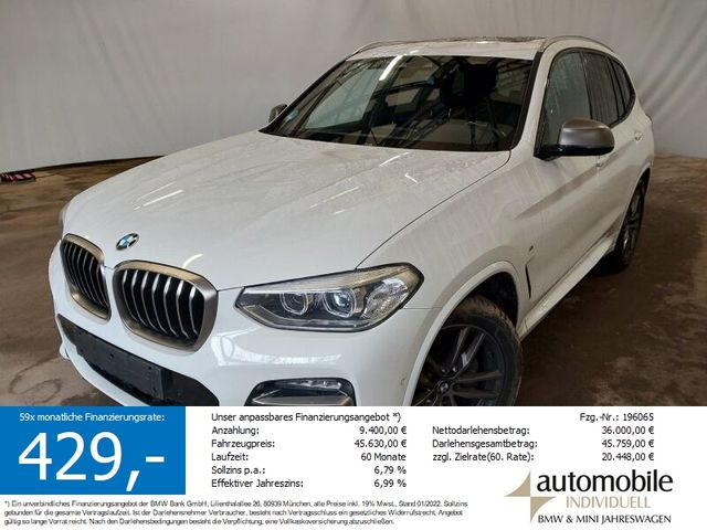 BMW X3 M40d xDrive Standh HuD AHK Panorama Navi ACC