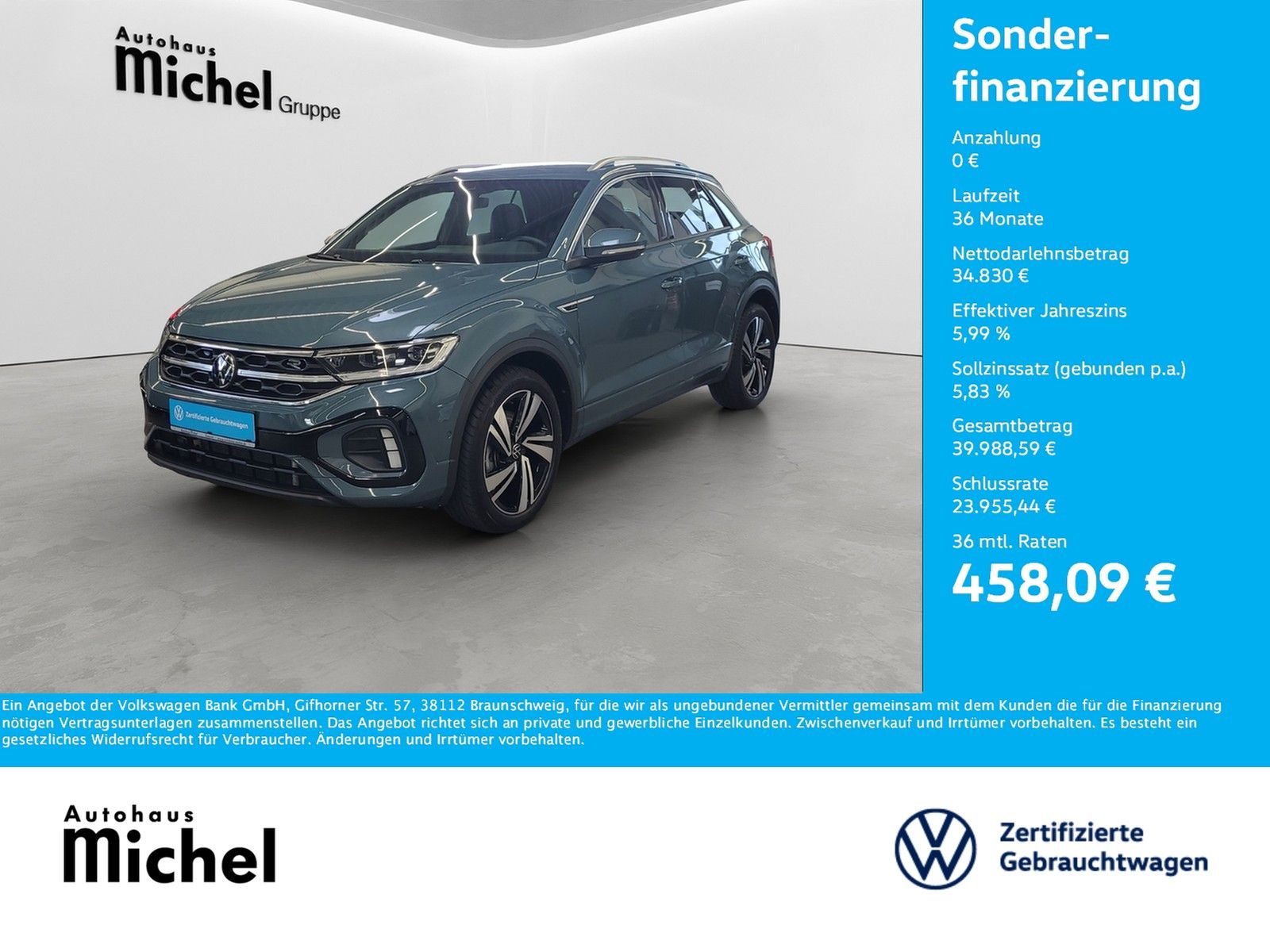 Volkswagen T-Roc TDI DSG R-Line IQ-Light ACC Navi Kamera AH foto 2