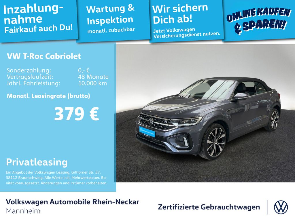 T-Roc Cabriolet R-Line 1.5 TSI Automatik LED Ein