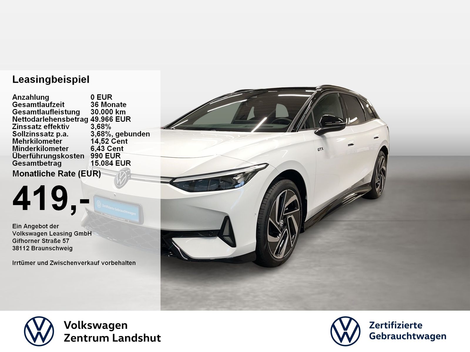 Volkswagen ID.7 Tourer GTX 4Motion 360 ACC AHK AUT HUD Kam.