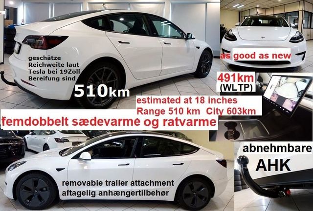 Tesla Model 3+AHK nahezu neu kaufen auch Tesla an