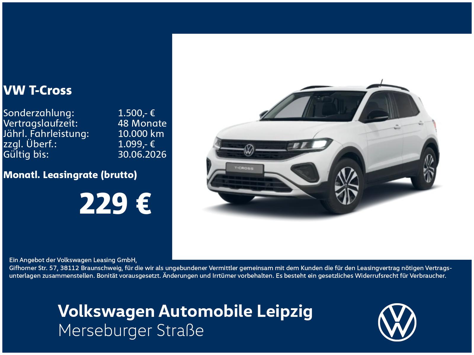 Volkswagen T-Cross ENERGY 1.0 l TSI 85 kW PLA*GJR*LWS
