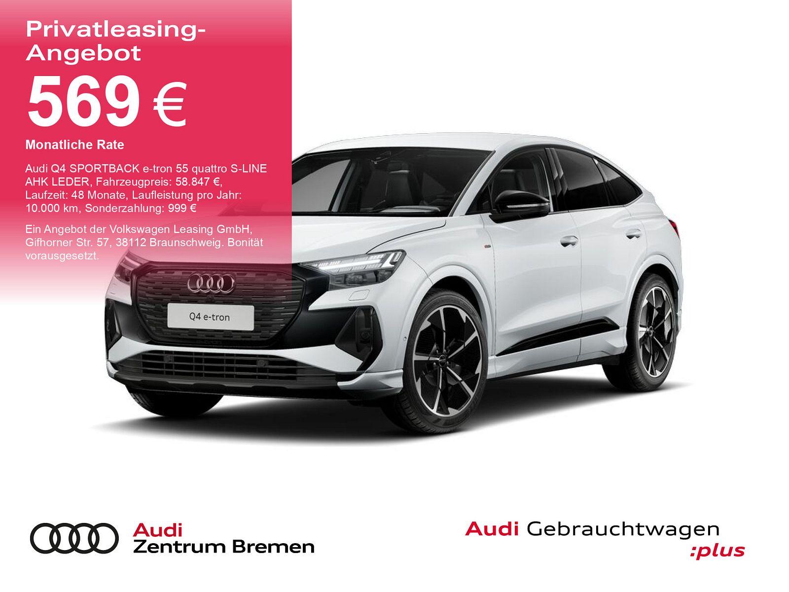 Audi Q4 SPORTBACK e-tron 55 quattro S-LINE AHK LEDER