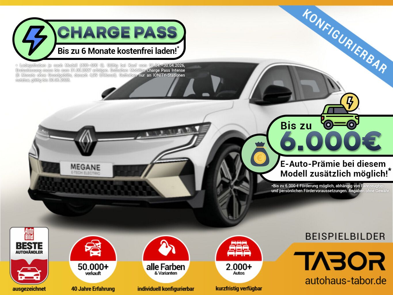 Renault Megane E-Tech Iconic 220 Comfort Range UVP-21%*