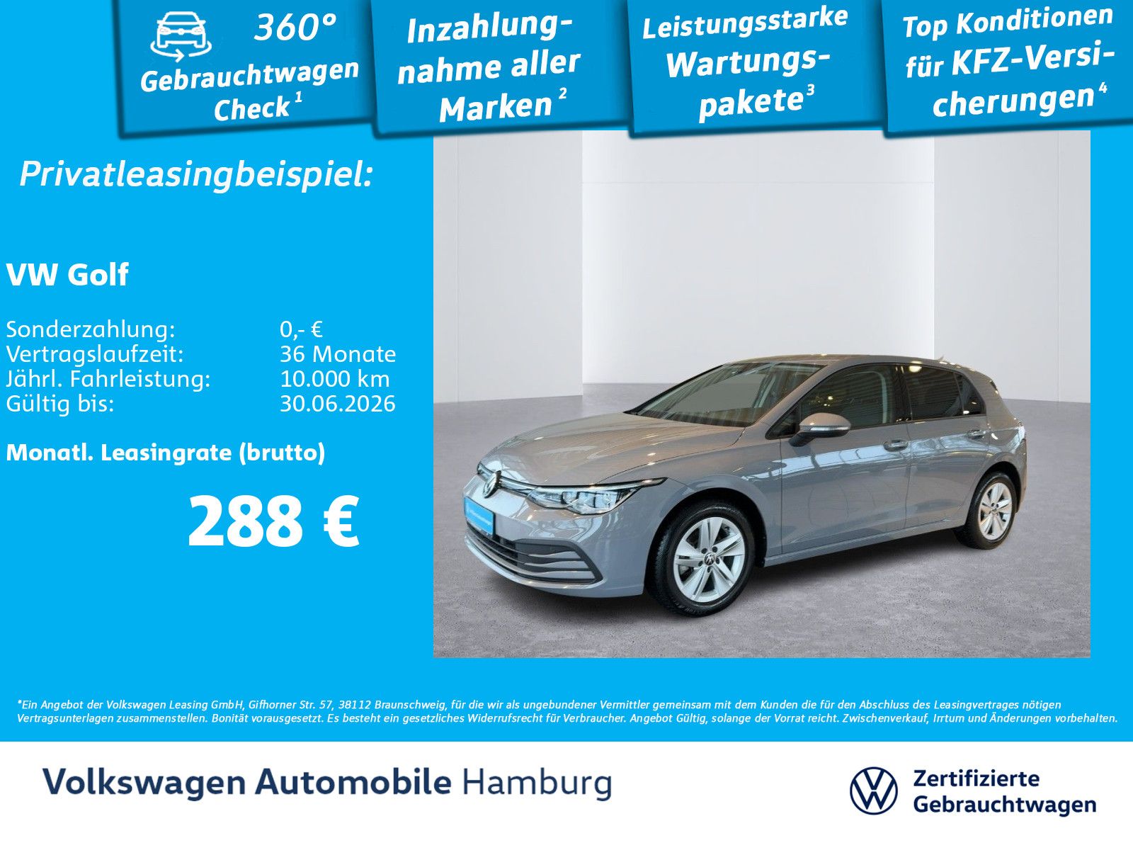 Volkswagen Golf VIII 1.5 TSI Life Ganzjhresreifen Navi AppC