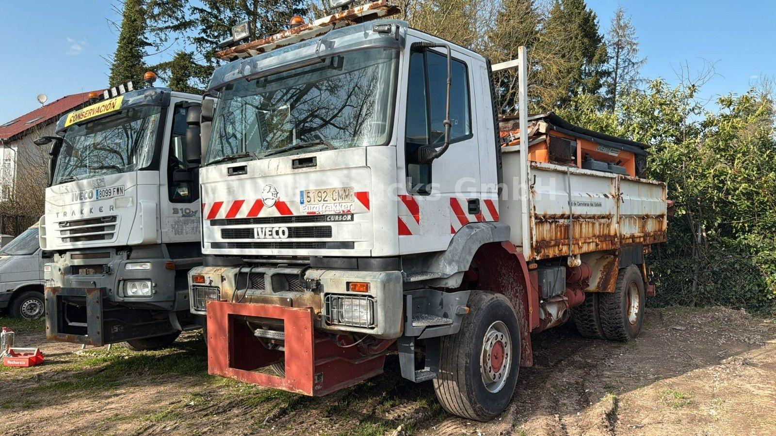 Iveco EuroTrakker Streuaufbau Kipper manuell BLATT 4X4