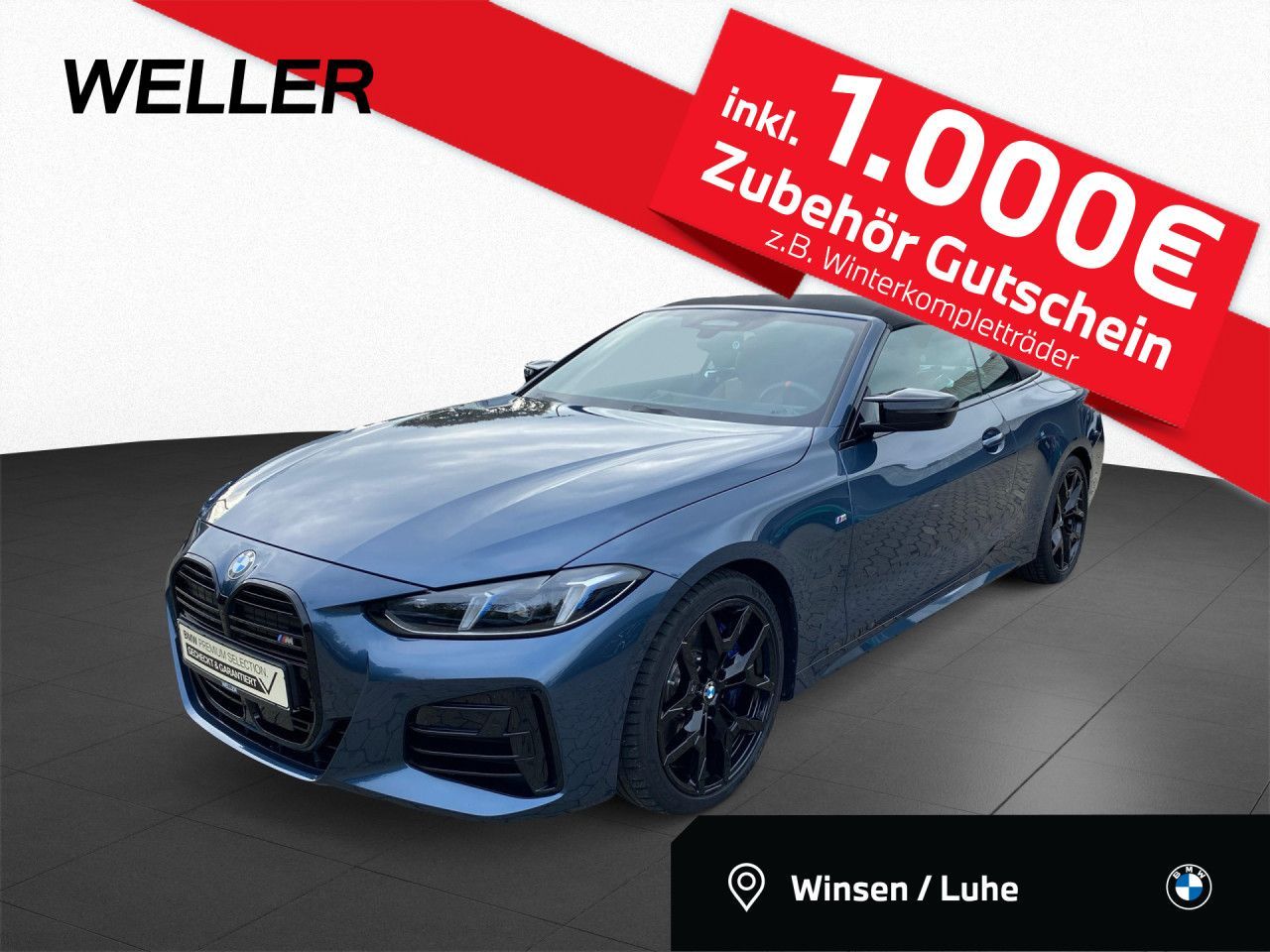 BMW M440i xDrive Cabrio DA-Pro,HUD,H/K,Standh,AHK,19