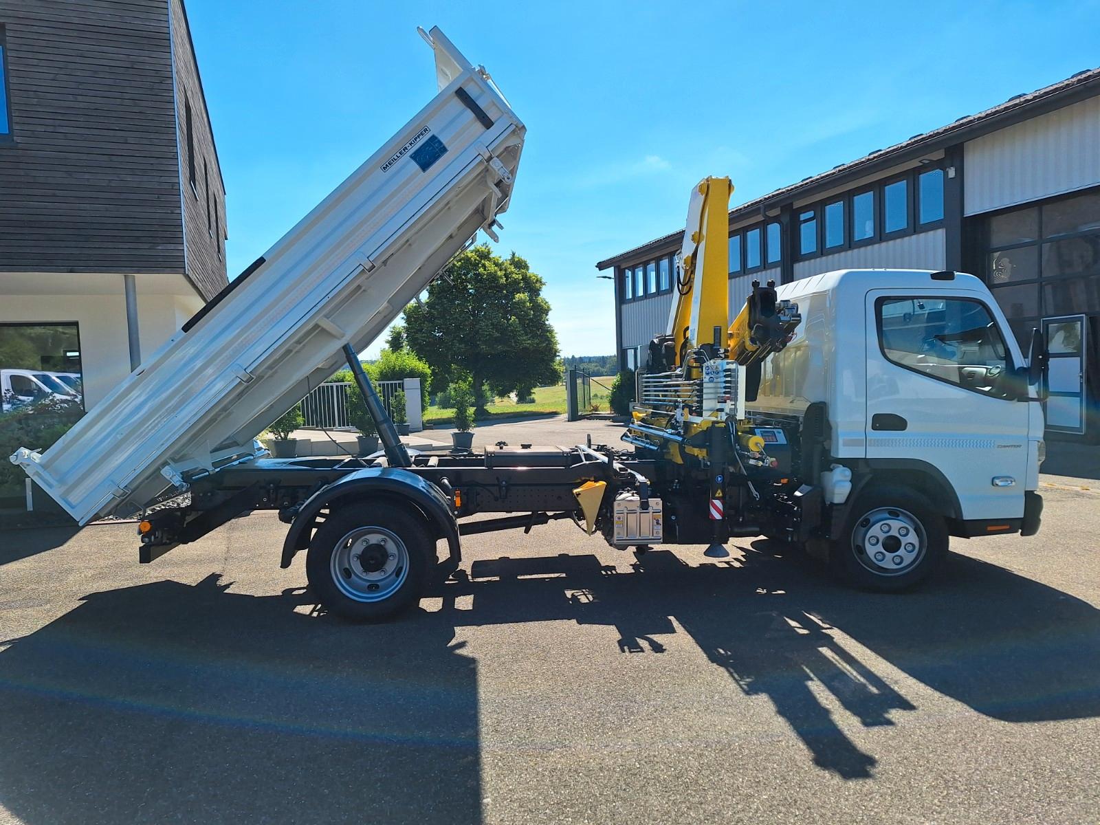 FUSO Canter 7C18 Meiller+Kran/ 4000 km/neuwertig!