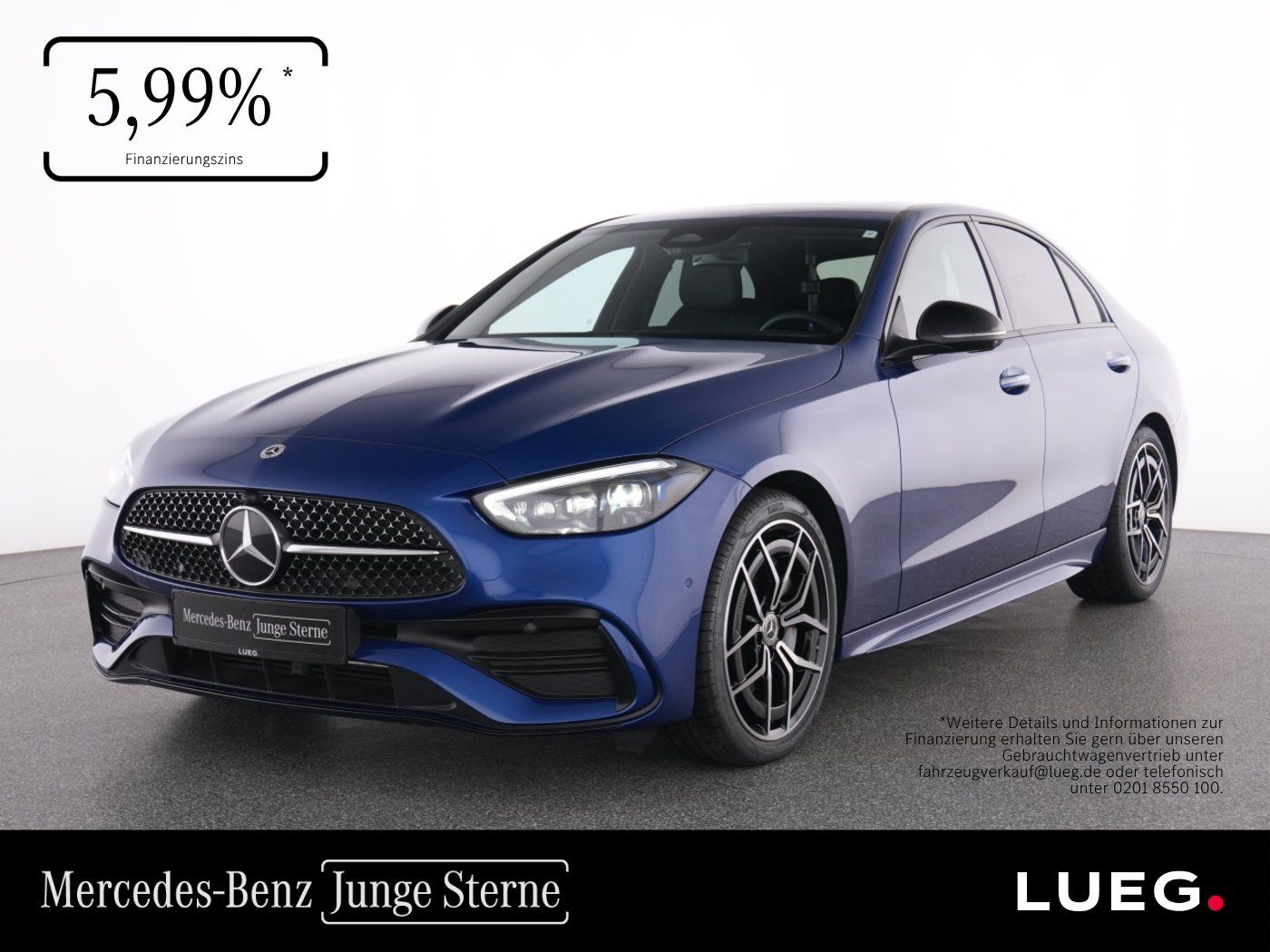 Mercedes-Benz C 220 d AMG+MBUX+DLight+AHK+Key+ESHD+Amb+19+360°