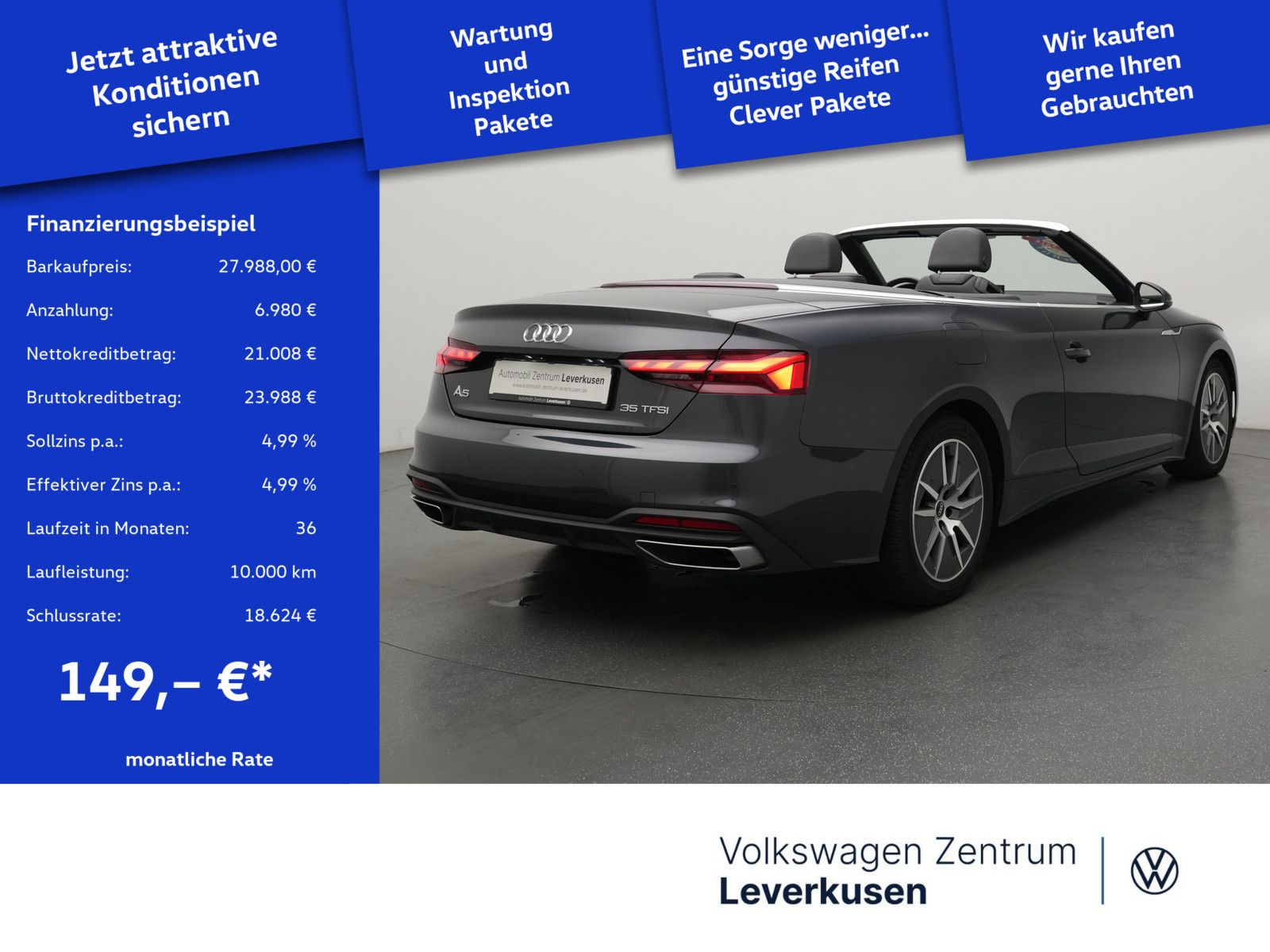 Audi A5 Cabriolet ACC NAVI LED KAM PDC SHZ KLIMA foto 2
