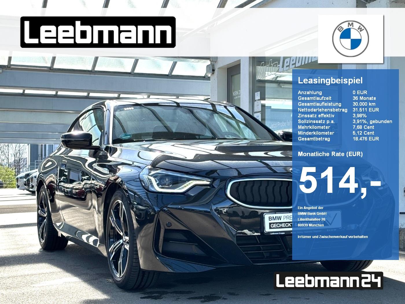 BMW 218i Coupé M-Sportpaket HeadUp GARANTIE-04/2030