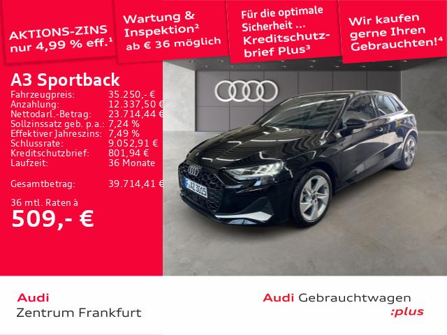 Audi A3 Sportback TDI S tronic advanced LED 360°