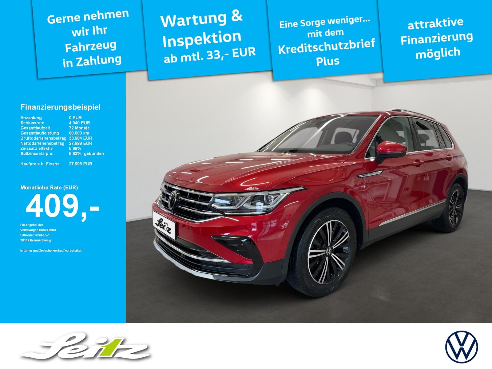 Volkswagen Tiguan 2.0 TDI Elegance *AHK*MATRIX*PDC*NAVI*