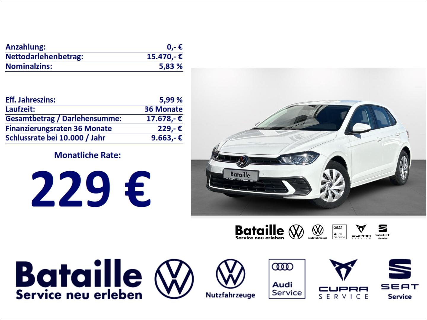 Volkswagen Polo 1.0 Life Klima LED DAB SHZ Light Assist