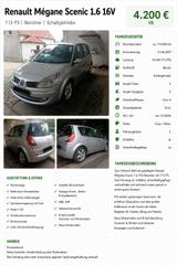 Renault Mégane Scenic 1.6 16V - gebrauchte Renault Scenic aus dem Jahr 2007