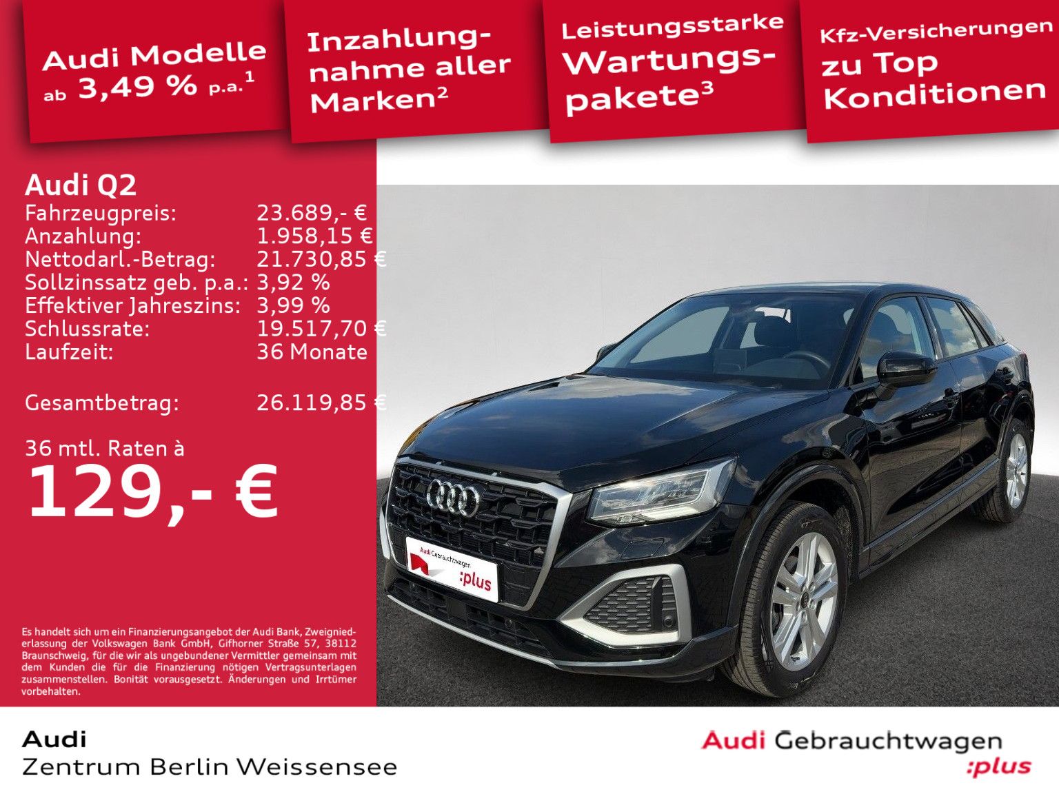 Audi Q2 30 TFSI 6-GANG*LED*RFK*GRA*NAVI*SHZ*PDC*KLIMA imagem 2
