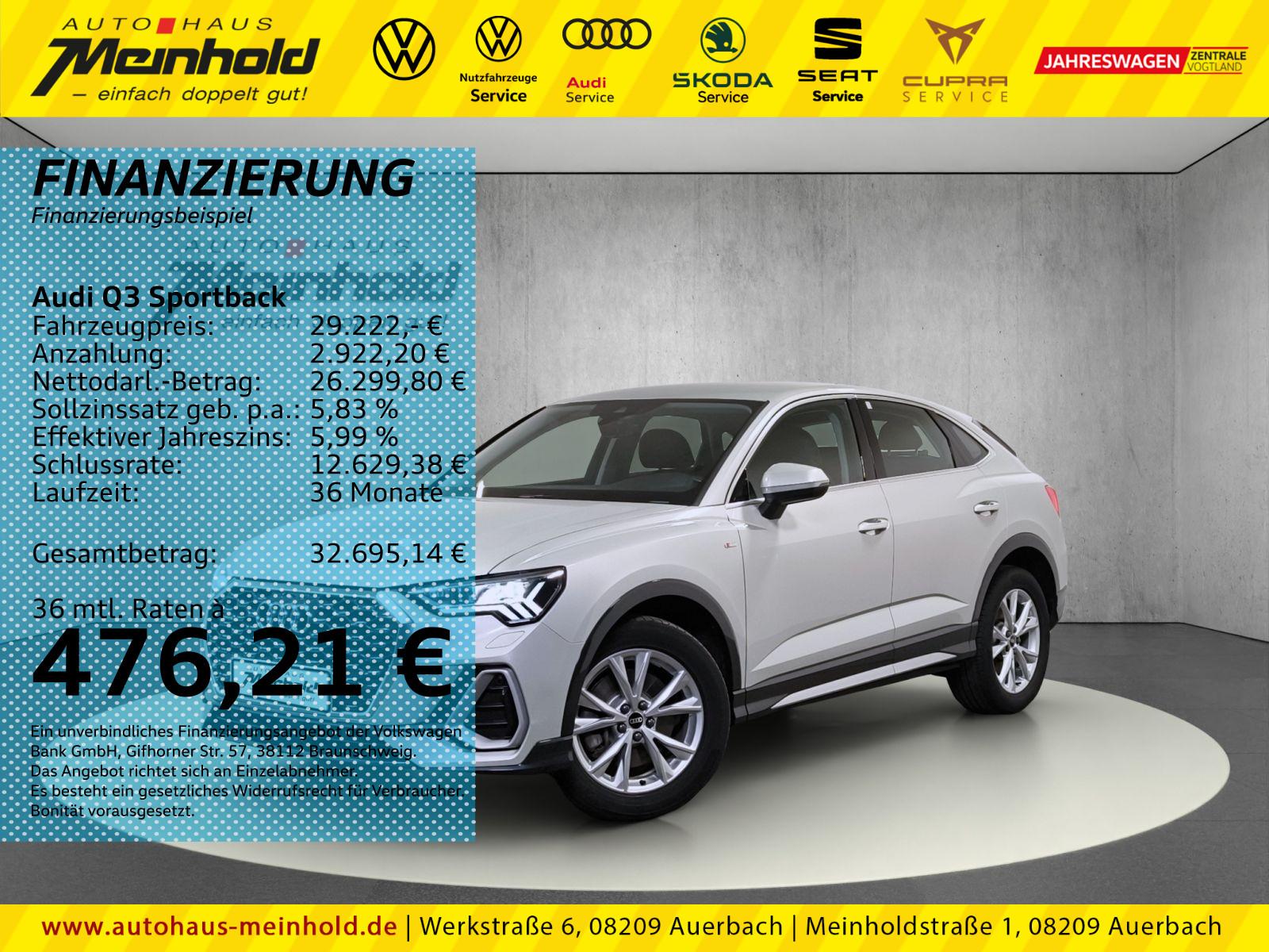 Audi Q3 Sportback S-Line 40 TFSI quattro S tronic,AHK