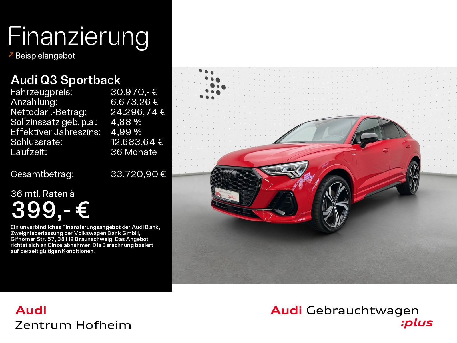 Audi Q3 Sportback 45 TFSIe S line*PANO*MATRIX*360*B&O