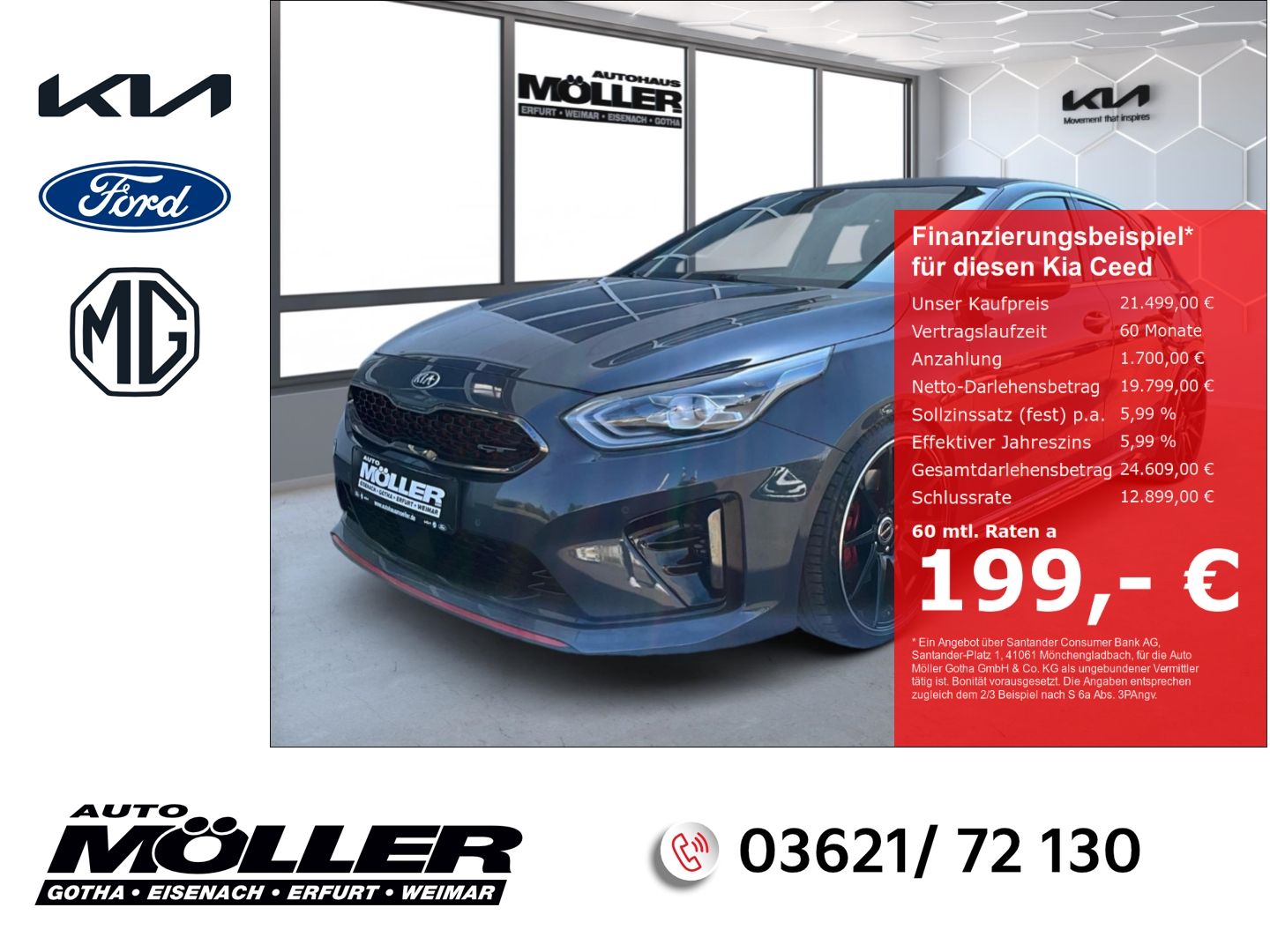 Kia cee'd / Ceed Ceed GT 1.6T Navi komfort Bastuck e-Sitze ACC P
