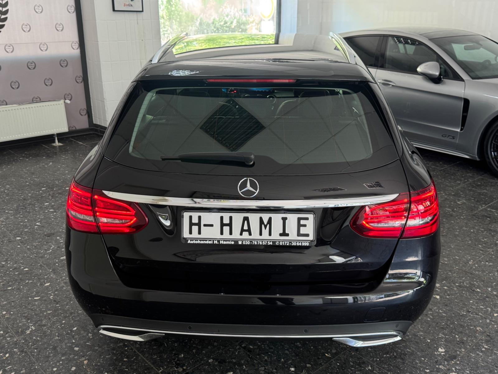 Mercedes-Benz C-Class T-MODELL AUTO NAVI CAM LEDER T-WINKEL 8-F, миниатюра 6