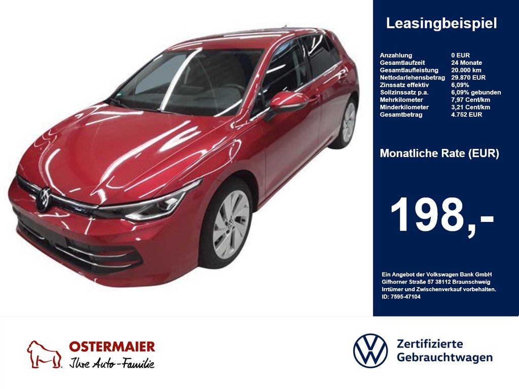 Volkswagen Golf VIII STYLE 2.0TDI 150PS DSG ACC.5J-G.AHK.KA