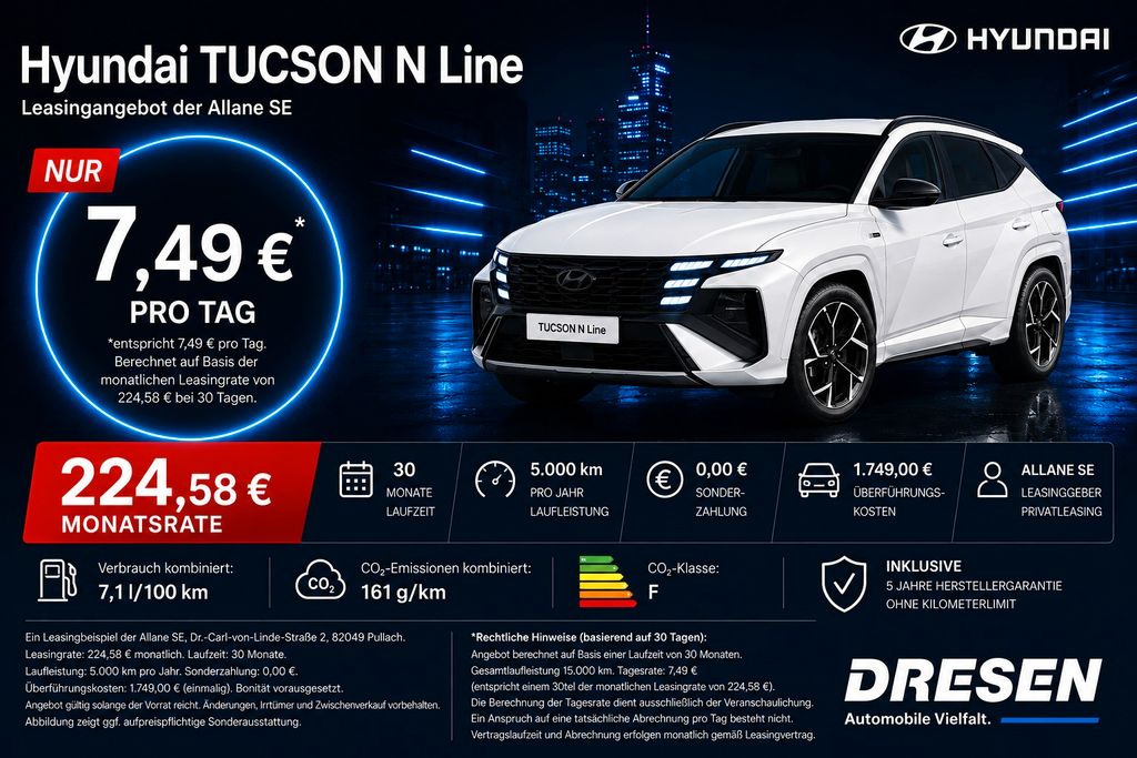 Hyundai TUCSON 1.6 N Line I Navi I Automatik I Rückfahrk